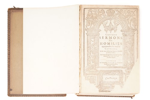 Lot 130 - Certaine Sermons or homilies appointed to be...