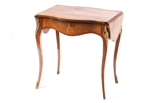 Lot 277 - A French Louis XV style Kingwood and marquetry...
