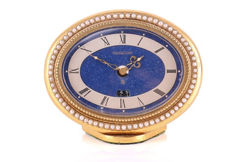 Lot 356 - A Jaeger LeCoultre Recital 8-Day Alarm clock,...