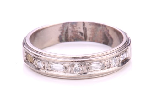 Lot 211 - A diamond half eternity ring, alternatively...