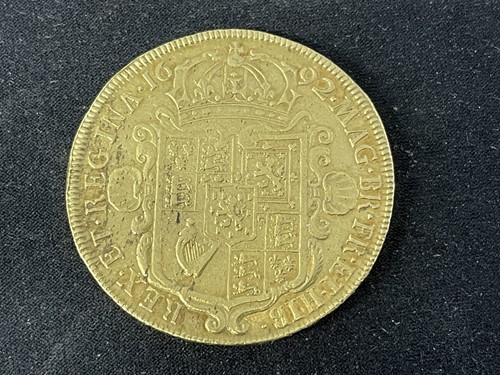 Lot 372 - William & Mary, five guineas, 1692, conjoined...