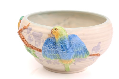 Lot 444 - A Clarice Cliff Fantasque design clog in a...