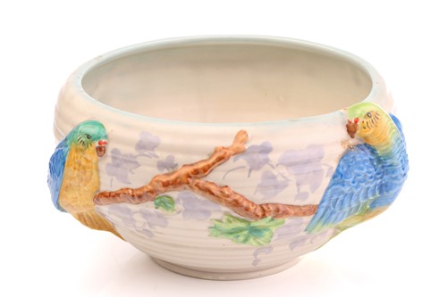 Lot 444 - A Clarice Cliff Fantasque design clog in a...