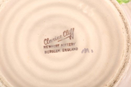 Lot 444 - A Clarice Cliff Fantasque design clog in a...