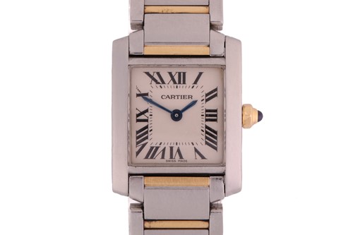 Lot 421 - A Cartier Tank Française, featuring a...