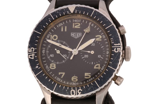 Lot 414 - A Heuer Bundeswehr 1550SG chronograph,...