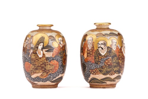 Lot 198 - A collection of Satsuma and Kutani wares,...