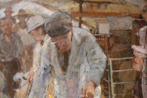 Lot 1 - Anthony Morris (b.1938), 'Gary Rees', farmer...