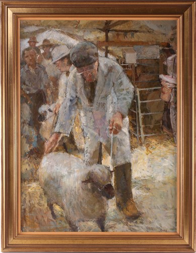 Lot 1 - Anthony Morris (b.1938), 'Gary Rees', farmer...