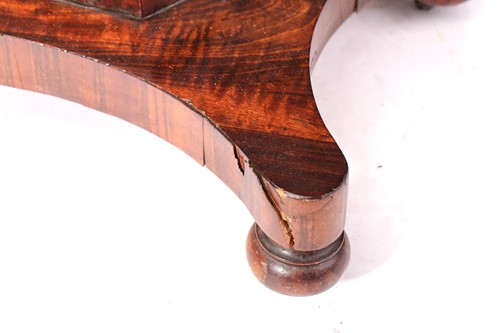 Lot 270 - A William IV rosewood teapoy, the moulded...