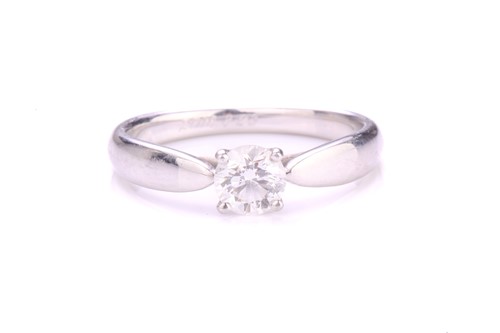 Lot 319 - Tiffany & Co. - A diamond solitaire ring,...