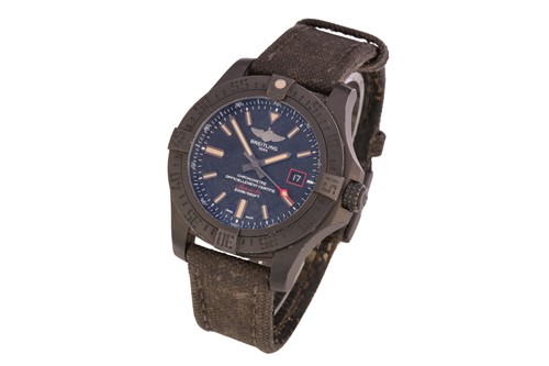 Lot 387 - A Breitling Avenger Blackbird watch, featuring...