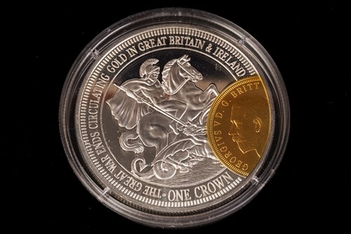 Lot 367 - A cased set of six sterling silver medallions,...