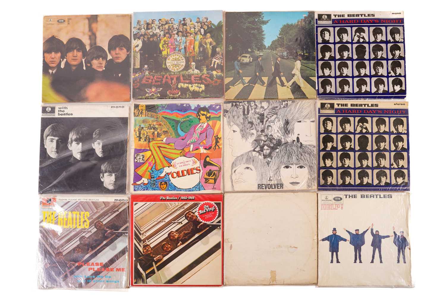 Lot 55 - The Beatles: twelve vinyl LPs, comprising...