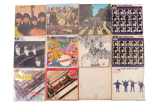 Lot 55A - The Beatles: twelve vinyl LPs, comprising...