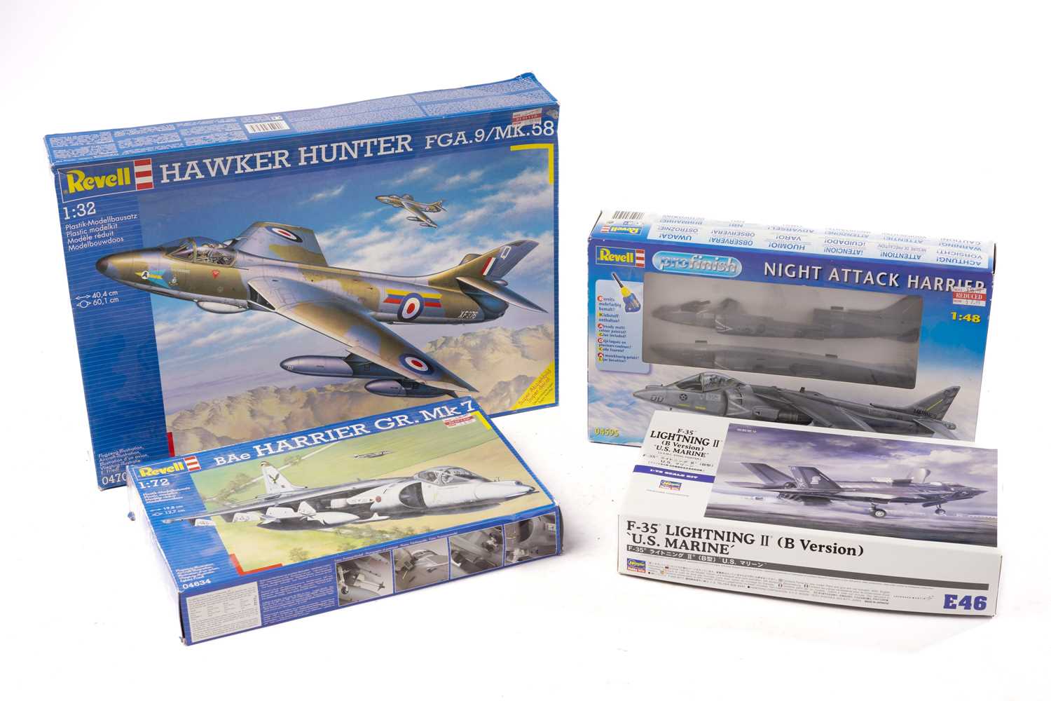 Lot 427 - Three boxed Revell model aeroplane kits,...