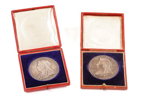Lot 391 - Two large Queen Victoria Diamond Jubilee...