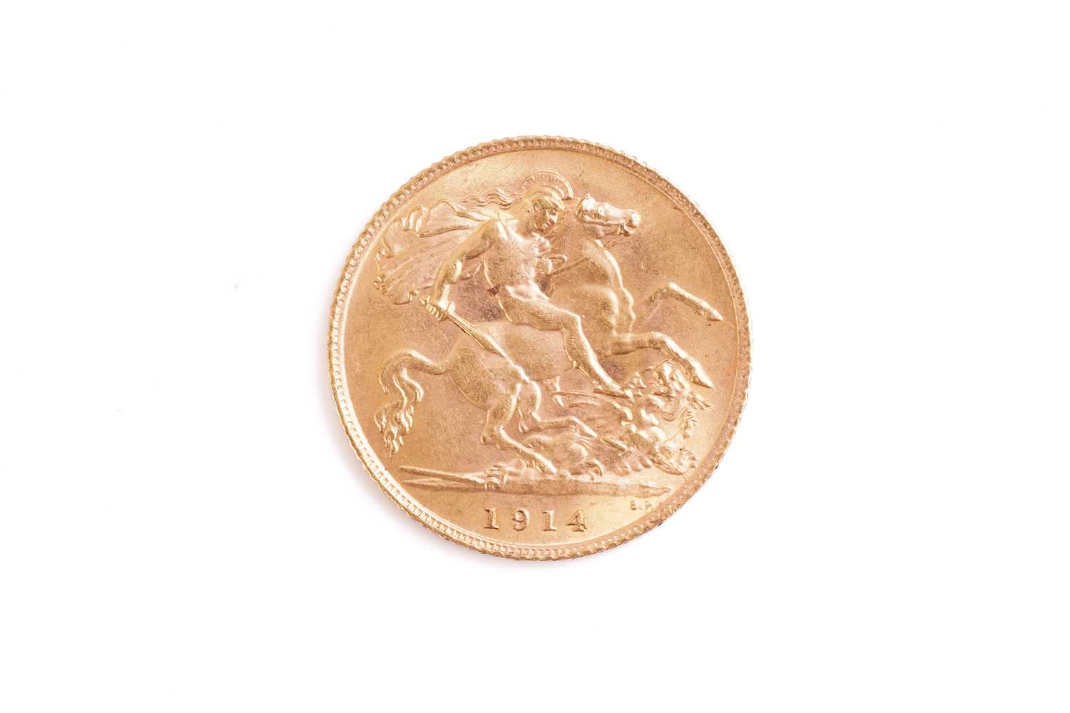 Lot 378 - A George V half sovereign gold coin, dated...