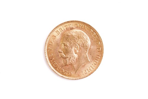 Lot 378 - A George V half sovereign gold coin, dated...