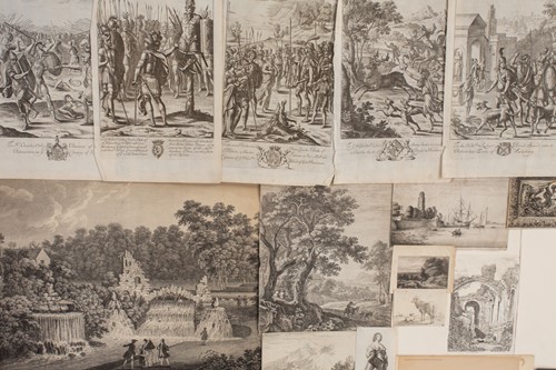 Lot 90 - A large collection of loose engravings, 17th...