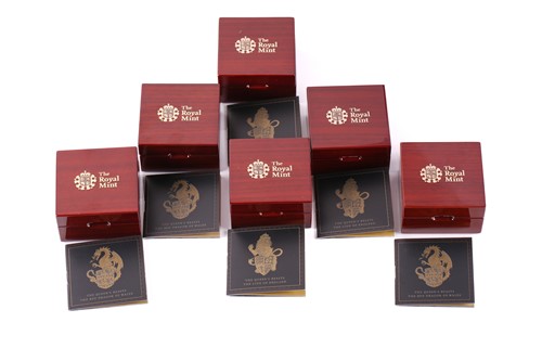 Lot 369 - Elizabeth II - The Queen's Beasts, a set of...
