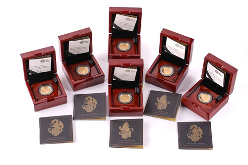 Lot 369 - Elizabeth II - The Queen's Beasts, a set of...