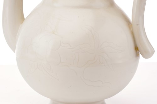 Lot 218 - A Chinese Qinbai-style porcelain wine ewer and...