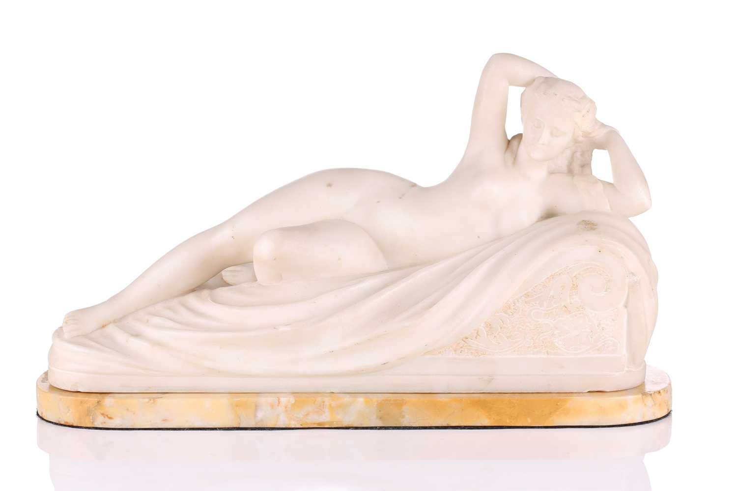 Lot 324 - In the manner of Antonio Canova; a carved...