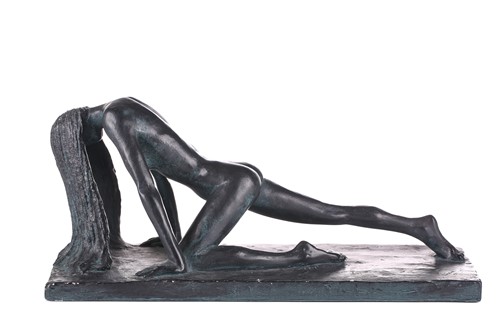 Lot 304 - After Auguste Rodin, 'The Kiss', bronzed...