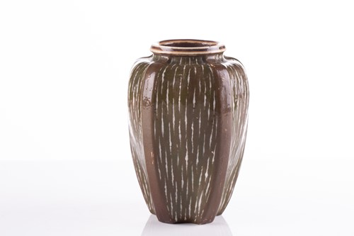Lot 292 - A Martin Brothers stoneware gourd vase by...