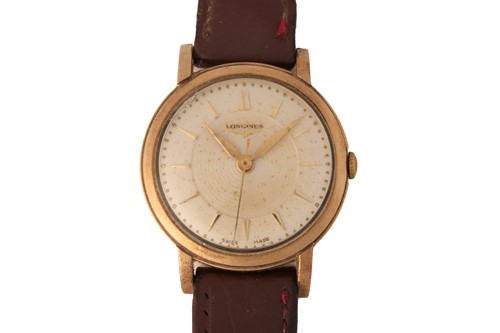 Lot 405 - A 9ct gold Longines wristwatch, featuring a...