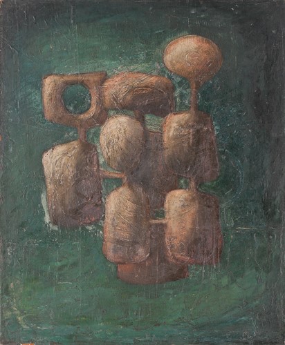 Lot 19 - Follower of Henry Moore, abstract study in...
