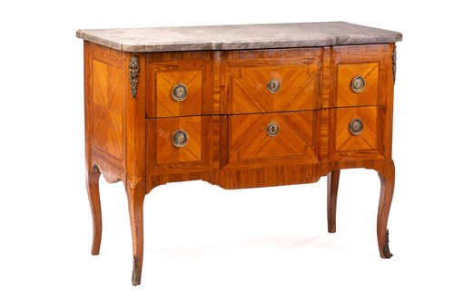 Lot 543A - A French Louis XVI style rosewood banded...