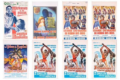 Lot 231 - Eight Belgian film posters, comprising three...