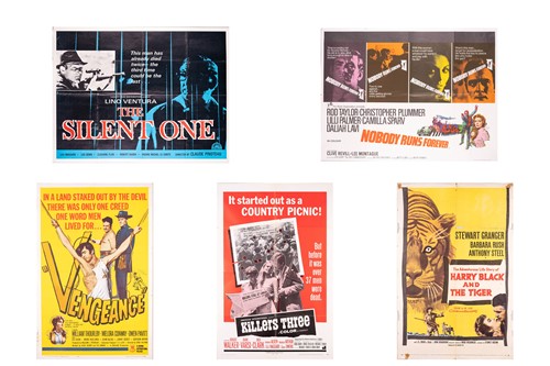 Lot 206 - Five original quad film posters, comprising...