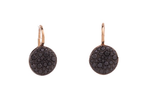 Lot 324 - Pomellato - 'Sabbia' earrings set with treated...