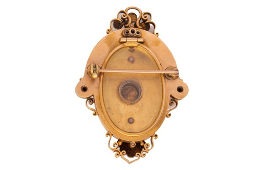 Lot 163 - A 19th century gold, diamond, and pearl...