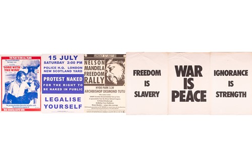 Lot 194 - Six original posters of political interest,...