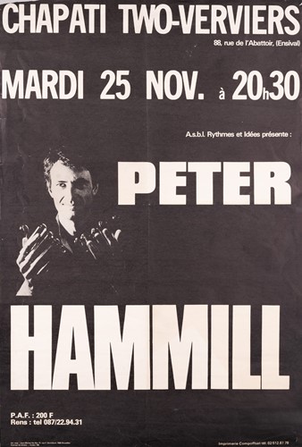 Lot 199 - Peter Hammill: eight original concert posters...