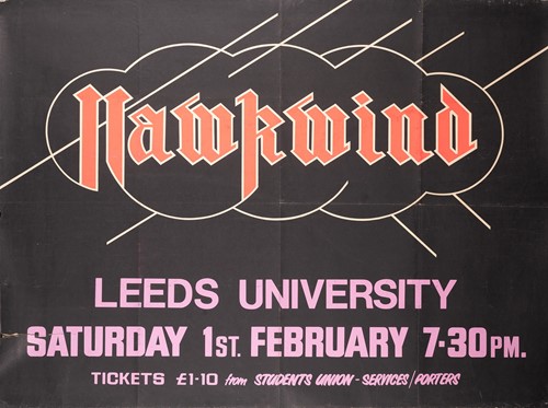 Lot 203 - Hawkwind: twelve original quad concert posters...