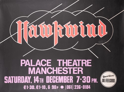 Lot 203 - Hawkwind: twelve original quad concert posters...