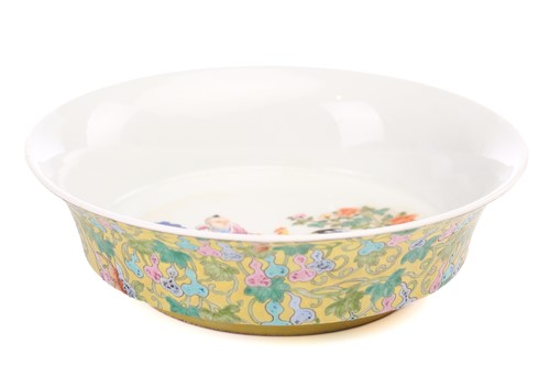 Lot 250 - A Chinese porcelain steep sided bowl, the...