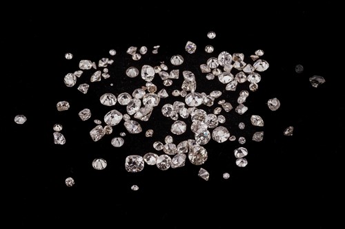 Lot 93 - A melee of mixed old cut loose diamonds, mixed...