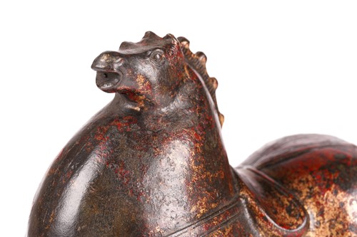 Lot 266 - A Chinese Tang Dynasty style obese horse, with...