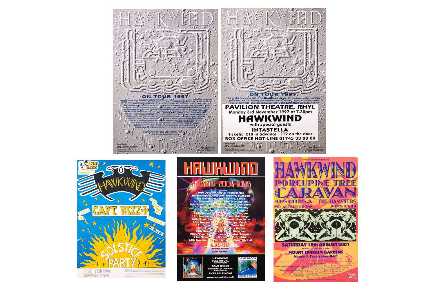 Lot 241 - Hawkwind: forty-five original concert posters...