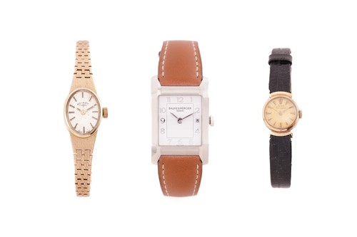 Lot 466 - A lady's Baume and Mercier watch, Girard...
