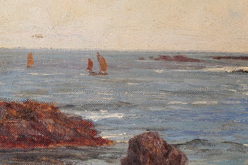 Lot 90 - Colin Hunter (1841-1904), The Coast of Devon,...