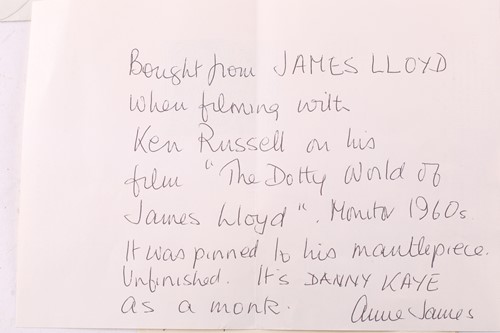 Lot 106 - James Lloyd (1905-1974), 'Danny Kaye as a Monk'...