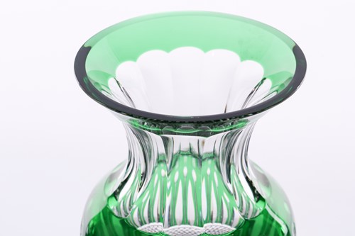 Lot 299 - Saint Louis, France, a crystal glass vase of...