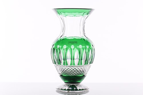 Lot 299 - Saint Louis, France, a crystal glass vase of...